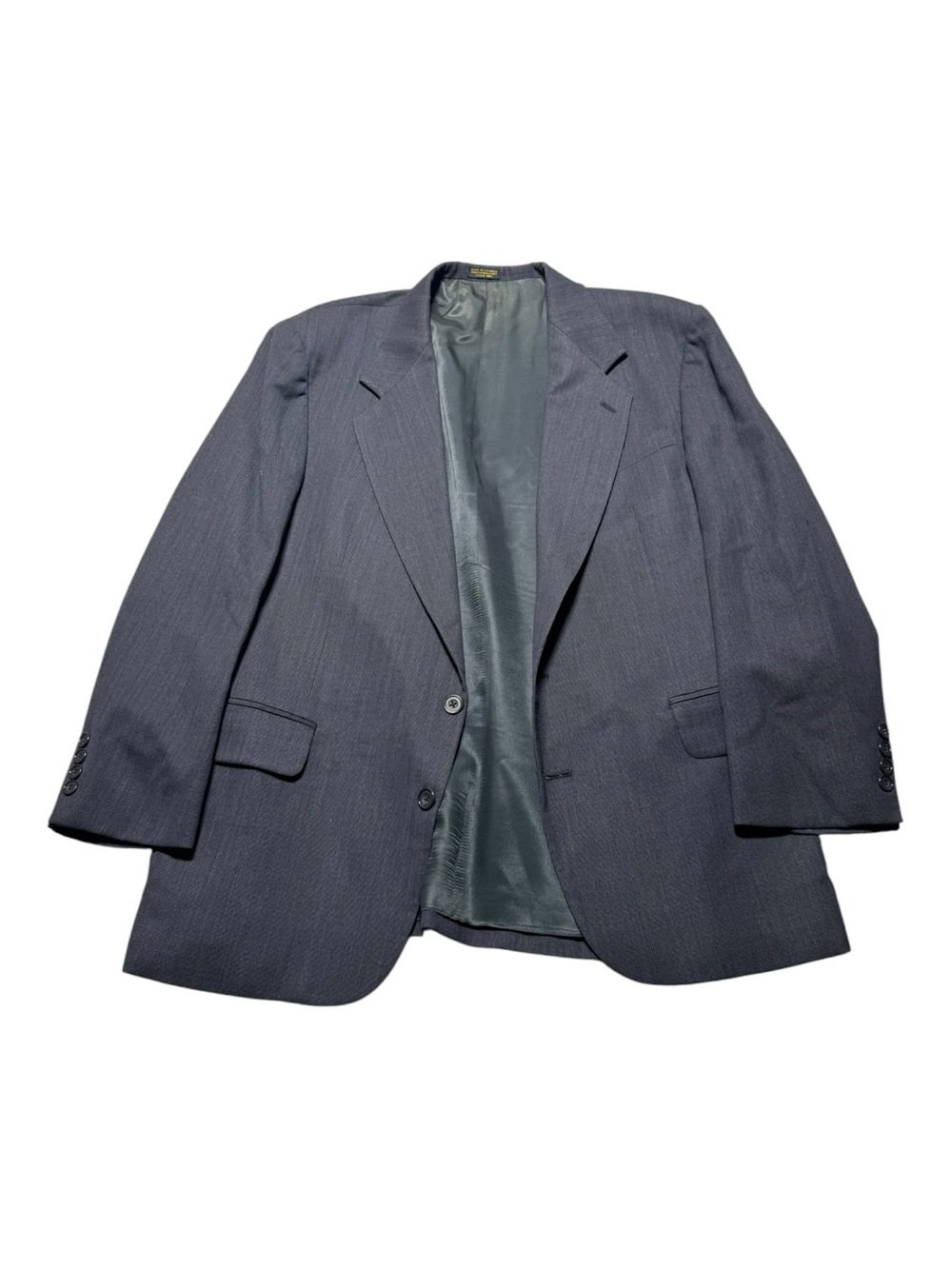 Oscar de la Renta Men's 43R Dark Navy Pinstripe Blazer Sportscoat Office Work